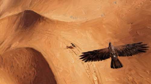 eagle — arabic aesthetic desktop wallpaper for MacBook (4K)