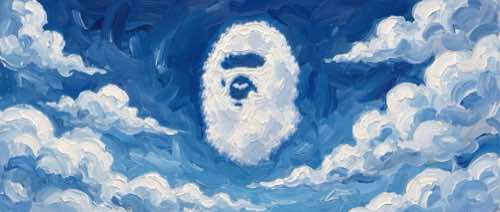 bape — clouds aesthetic desktop wallpaper for MacBook (4K)