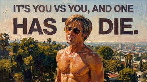 you vs you — delusional aesthetic desktop wallpaper for MacBook (4K)