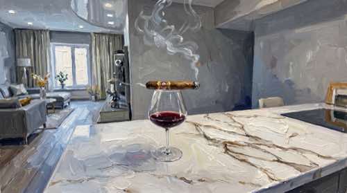 cigar on wine — details aesthetic desktop wallpaper for MacBook (4K)