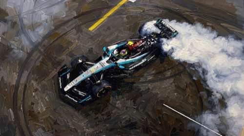 mercedes burnout — f1 aesthetic desktop wallpaper for MacBook (4K)
