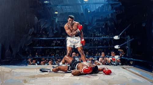 muhammad ali — g.o.a.t.s aesthetic desktop wallpaper for MacBook (4K)