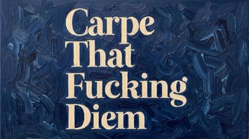 carpe that f* diem — loner aesthetic desktop wallpaper for MacBook (4K)