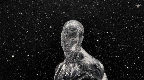 silver surfer — main characters aesthetic desktop wallpaper for MacBook (4K)