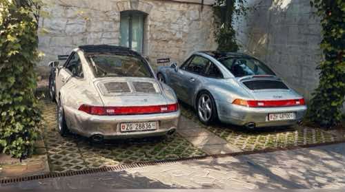 vintage porsches — motors aesthetic desktop wallpaper for MacBook (4K)