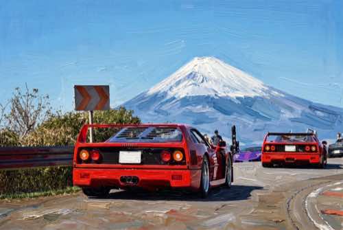 ferrari f40s — motion aesthetic desktop wallpaper for MacBook (4K)