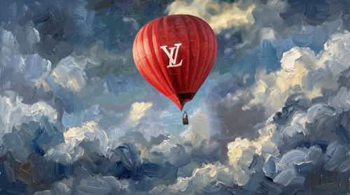 lv balloon — nonchalant aesthetic desktop wallpaper for MacBook (4K)