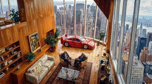 f40 and penthouse — old money aesthetic desktop wallpaper for MacBook (4K)