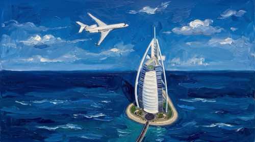 burj al arab — oud aesthetic desktop wallpaper for MacBook (4K)