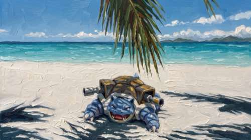 blastoise — pokémon — complete aesthetic desktop wallpaper for MacBook (4K)