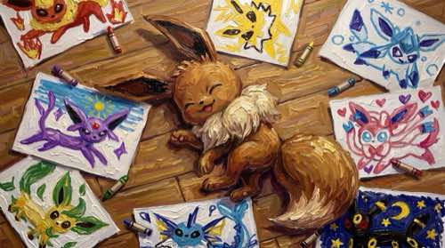 eevee — pokémon — complete aesthetic desktop wallpaper for MacBook (4K)