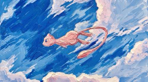 mew — pokémon — complete aesthetic desktop wallpaper for MacBook (4K)