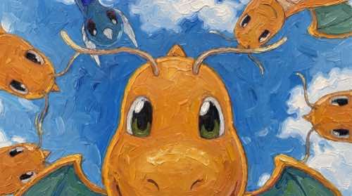 dragonite — pokémon aesthetic desktop wallpaper for MacBook (4K)