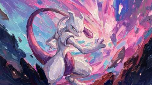 mewtwo — pokémon aesthetic desktop wallpaper for MacBook (4K)