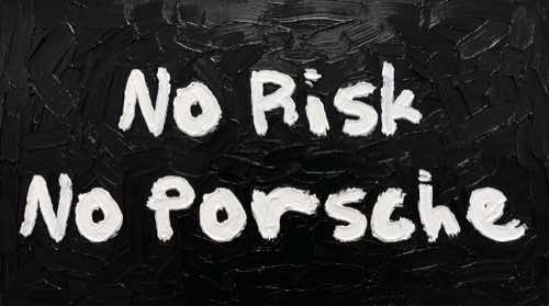 no risk no porsche — quotes aesthetic desktop wallpaper for MacBook (4K)