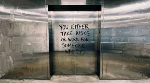you either take risks or — quotes aesthetic desktop wallpaper for MacBook (4K)