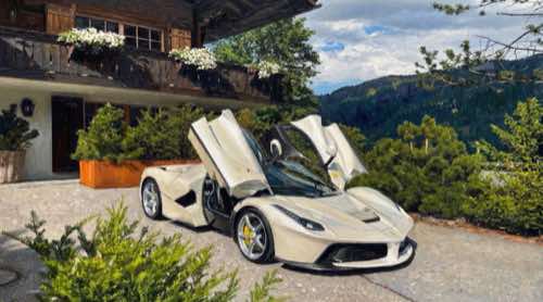 laferrari — white elegance aesthetic desktop wallpaper for MacBook (4K)